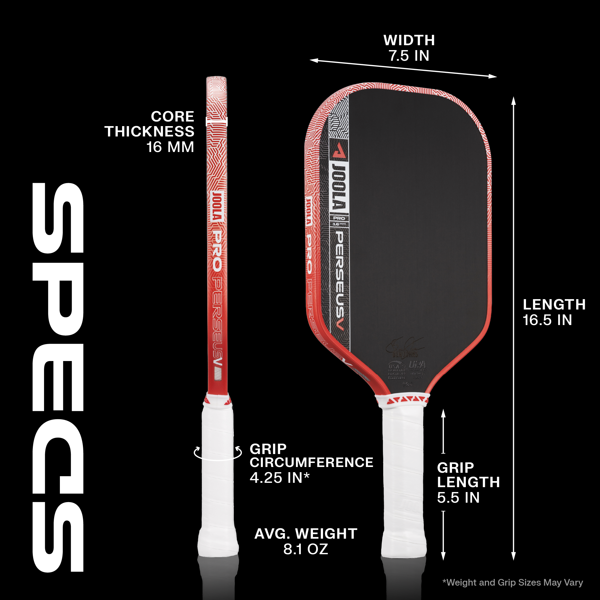 JOOLA Perseus Pro V Pickleball Paddle