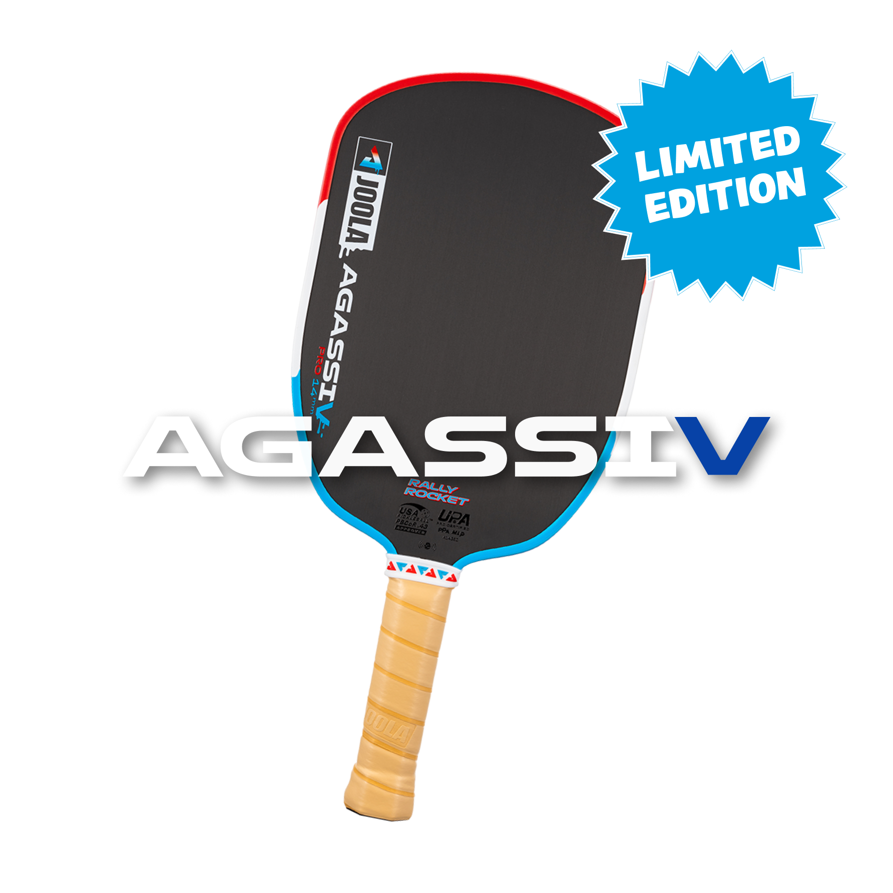 JOOLA Agassi Pro V Rally Rocket Pickleball Paddle